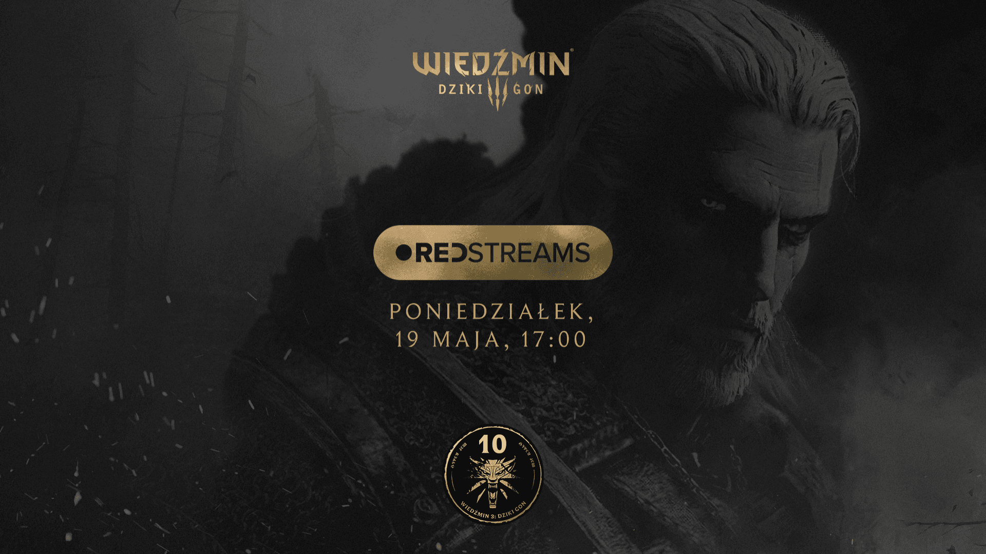 Wiedźmin 3: Dziki Gon | 10 rocznica — odcinek specjalny REDstreams nadchodzi!