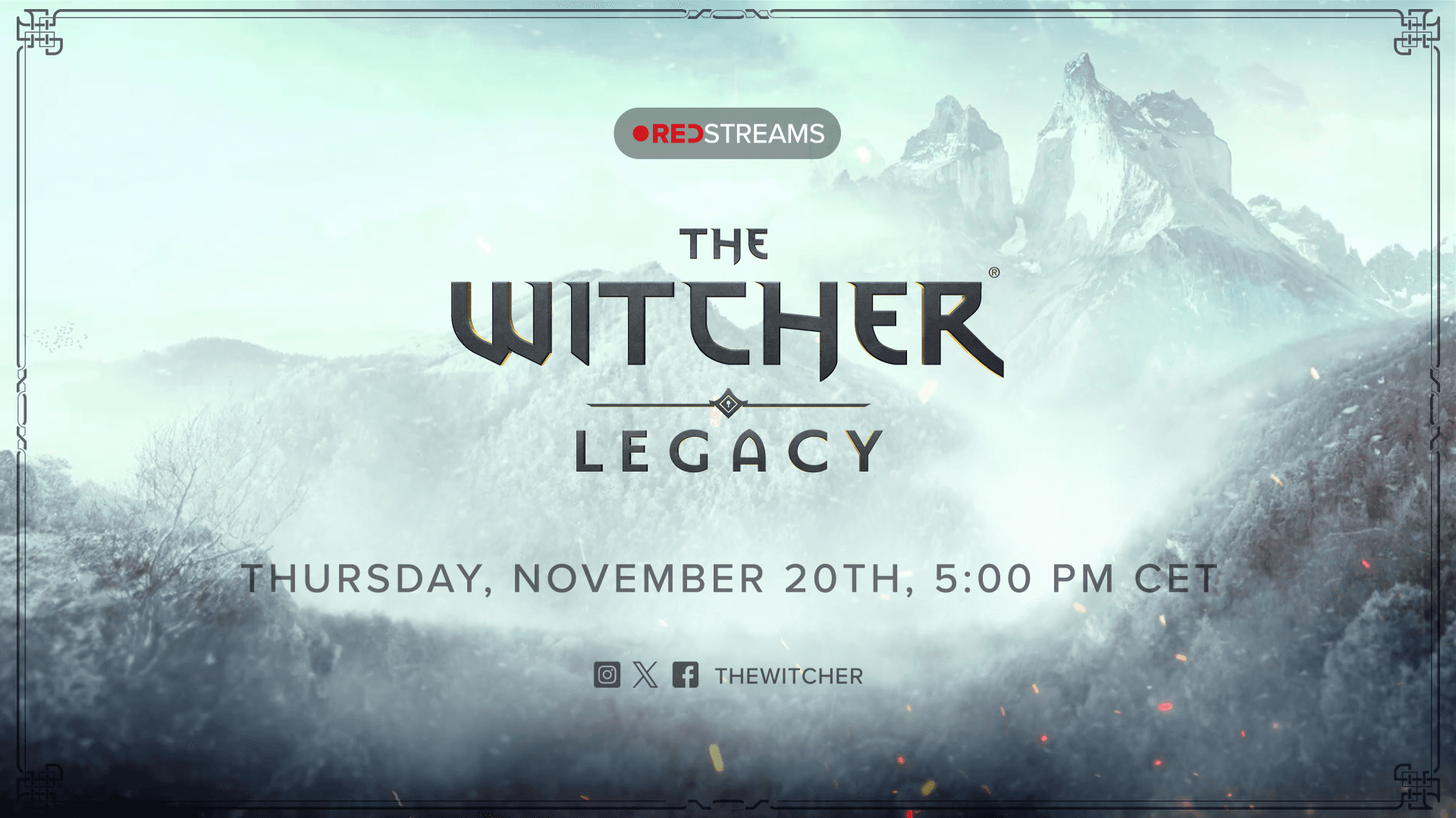 REDstreams - The Witcher: Legacy is coming!