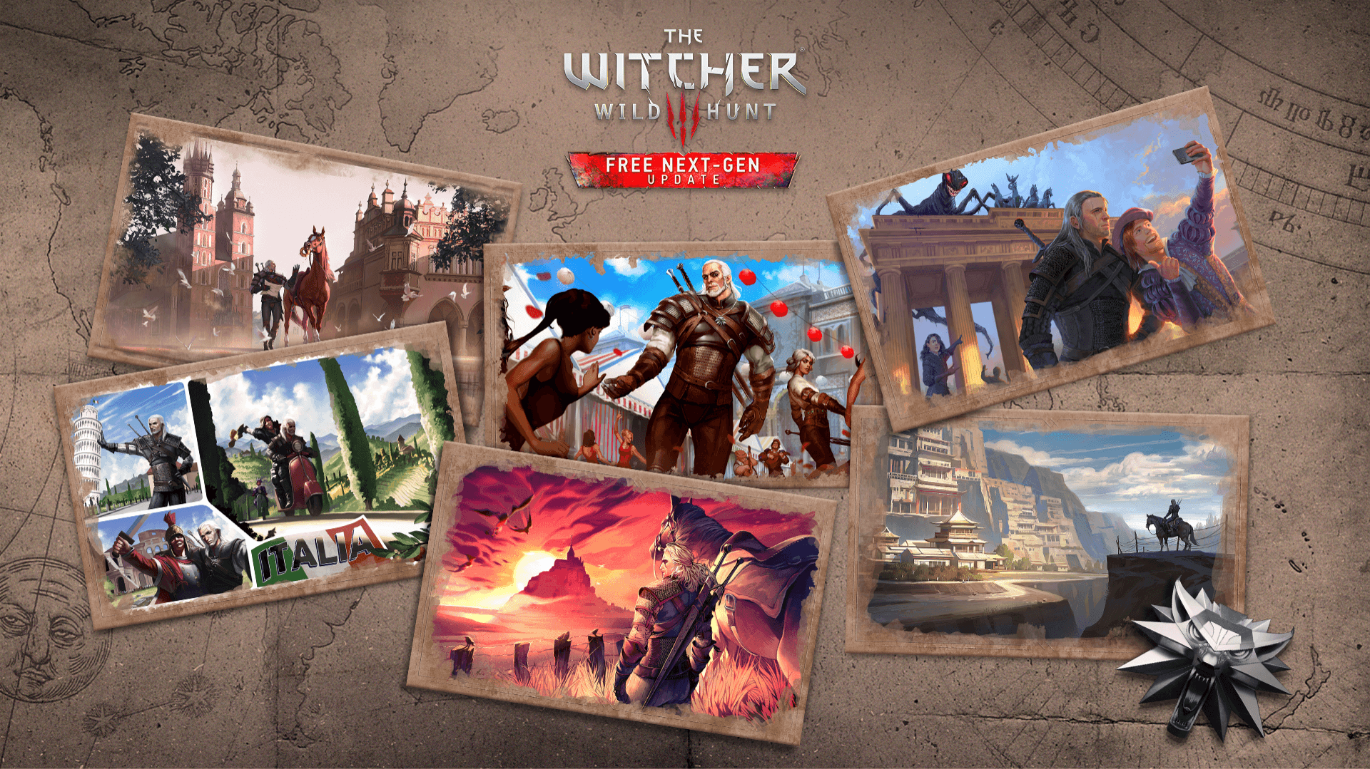 Cartoline dal mondo: celebriamo l'uscita dell'aggiornamento next-gen con una bella vista!